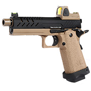 Vorsk Airsoft Hi-Capa 4.3 mit HD5141 LPZ Vollmetall GBB 6mm BB schwarz / Tan