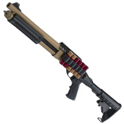 Golden Eagle M8873 Vollmetall Pump Action Gas Shotgun 6mm BB Tan