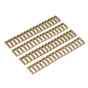 MP Airsoft Ladder Rail Cover 160mm 4er Set - Dark Earth