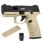 ICS BLE XFG mit Metallschlitten GBB 6mm BB schwarz / tan