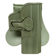 Amomax Tactical Holster Polymer Paddle fr Glock 19 / 23 / 32 Rechts oliv