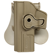 Versandrcklufer Amomax Tactical Holster Polymer Paddle fr Airsoft G-Modelle Links Flat Dark Earth