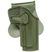 Amomax Tactical Holster Polymer Paddle fr Beretta 92 / 92F / M9 Rechts oliv