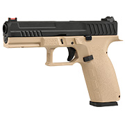 KJ Works KP-13 mit Metallschlitten GBB 6mm BB tan / schwarz