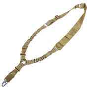 Amomax 1-Punkt Tragegurt Dual Bungee Universal HD Tactical gepolstert Coyote Brown