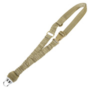 Amomax 1-Punkt Tragegurt Dual Bungee Universal HD Tactical mit Mash-Hook Coyote Brown