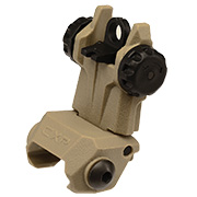 ICS CFS Polymer Flip-Up Rear Sight f. 21mm Schienen Tan