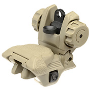 ICS CXP Polymer Flip-Up Rear Sight f. 21mm Schienen Tan