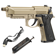 Cyma M9A1 mit Metallschlitten Komplettset AEP 6mm BB Tan - MosFet / LiPo Version