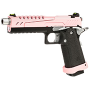 Vorsk Airsoft Hi-Capa 5.1 Split-Slide Vollmetall GBB 6mm BB pink / schwarz