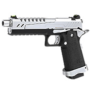 Vorsk Airsoft Hi-Capa 5.1 Split-Slide Vollmetall GBB 6mm BB chrome / schwarz
