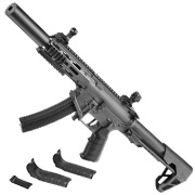 King Arms PDW 9mm SBR SD M-LOK Polymergehuse S-AEG 6mm BB Urban Grey