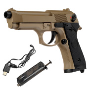 Cyma M92 mit Metallschlitten Komplettset AEP 6mm BB Tan - MosFet / LiPo Version