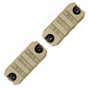 Ares M-Lok 21mm Polymer-Schienen Set 3 Slots / 50mm (2 Stck) Dark Earth