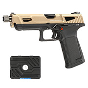 G&G GTP9 MS Airsoftpistole mit Metallschlitten GBB 6mm BB Desert Tan inkl. Pistolenkoffer