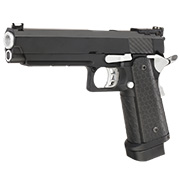 Double Bell Hi-Capa 5.1 Airsoftpistole Vollmetall CO2BB 6mm BB schwarz / silber inkl. Pistolenkoffer