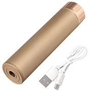 Nuprol Tracer Unit 158mm Silencer Aluminium Tracer Unit inkl. integriertem Akku 14mm- Tan