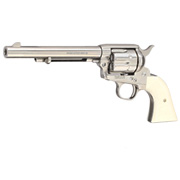 King Arms SAA .45 Peacemaker 6 Zoll Revolver Gas 6mm BB silber-chrome Finish