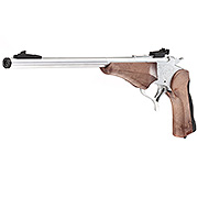 Haw San Contender G2 Pistole Vollmetall CO2 6mm BB silber / Holzoptik - Long-Version