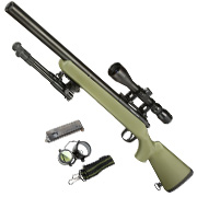 Well M700 Short-Type Snipergewehr inkl. Zweibein / Zielfernrohr Springer 6mm BB oliv
