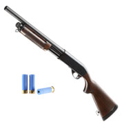 Maruzen M870 Standard Pump Action Gas Shotgun mit Hlsenauswurf 6mm BB Echtholz