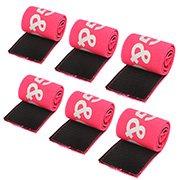 G&G Team Armband mit Klettverschluss dehnbar pink - 6er Teams Packung