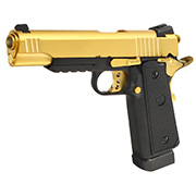 Nuprol Raven Hi-Capa R14 Vollmetall GBB 6mm BB gold / schwarz