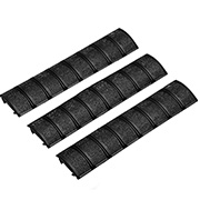 Element Checkered Rubber Rail Covers 160 mm 3 Stck schwarz