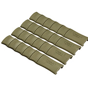 Max Tactical Rubber Bamboo Style Rail Covers (4 Stck) f. 20 - 22mm Schienen oliv