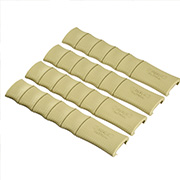 Max Tactical Rubber Bamboo Style Rail Covers (4 Stck) f. 20 - 22mm Schienen Tan