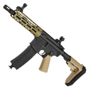 King Arms / EMG Troy Industries M4 SOCC 7.6 PDW Vollmetall S-AEG 6mm BB Dark Earth