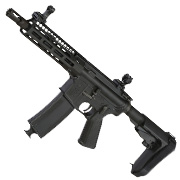 King Arms / EMG Troy Industries M4 SOCC 7.6 PDW Vollmetall S-AEG 6mm BB schwarz