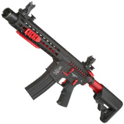 Cybergun Colt M4 Blast Red Fox Vollmetall Komplettset S-AEG 6mm BB schwarz