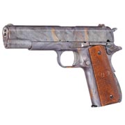 Cybergun / AWC Auto-Ordnance 1911 Vollmetall GBB 6mm BB Marple Pattern - Echtholzgriffschalen