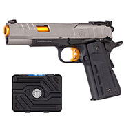 G&G GX45 MkV Airsoftpistole Vollmetall GBB 6mm BB grau inkl. Pistolenkoffer