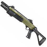 CYMA / BO Manufacture Fabarm STF12 Compact 11 Zoll Vollmetall Pump Action Gas Shotgun 6mm BB oliv
