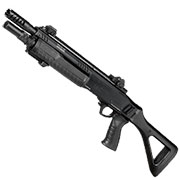 CYMA / BO Manufacture Fabarm STF12 Compact 11 Zoll Vollmetall Pump Action Gas Shotgun 6mm BB schwarz