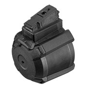 A&K AK D-60 Style Polymer Trommelmagazin 1200 Schuss schwarz - elektrisch
