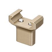 MET Aluminium Finger Stop f. 20 - 22mm Schienen Dark Earth