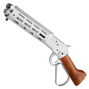 A&K M1873R Short LOCK Unterhebelrepetiergewehr Gas-Bolt-Action 6mm BB silber - Echtholz Version