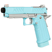 Thumbnail Farbe G&G STP45 Airsoftpistole Hi-Capa mit Polymer-Schlitten / Metallrahmen GBB 6mm BB Macaron Blue Edition
