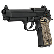 Thumbnail Farbe KLI M92 Optic Ready Vollmetall GBB 6mm BB schwarz - G10 Grip Edition