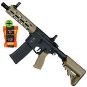 Thumbnail Farbe Evolution Airsoft M4 Recon S 10 Zoll Carbontech AEG 6mm BB Black 'n' Tan