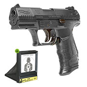 Thumbnail Farbe SET Walther P22 Springer Airsoft Pistole 6 mm BB mit Kugelfang, Netz & 2 Magazinen