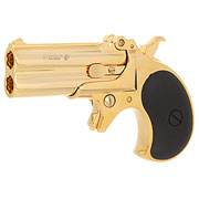 MaxTact Derringer Double Barrel Vollmetall Gas 6mm BB gold