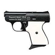 Record Mod. 15-9 Snowflake Schreckschuss Pistole 9mm P.A.K. brniert weie Griffschalen inkl. Waffenkoffer