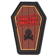 3D Rubber Patch Special Delivery braun
