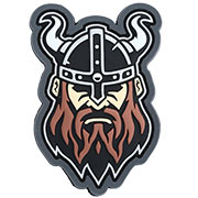 Mil-Spec Monkey 3D Rubber Patch Viking Head fullcolor