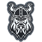 Mil-Spec Monkey 3D Rubber Patch Viking Head urban