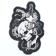 Mil-Spec Monkey 3D Rubber Patch mit Klettflche Skull Snake 1 urban